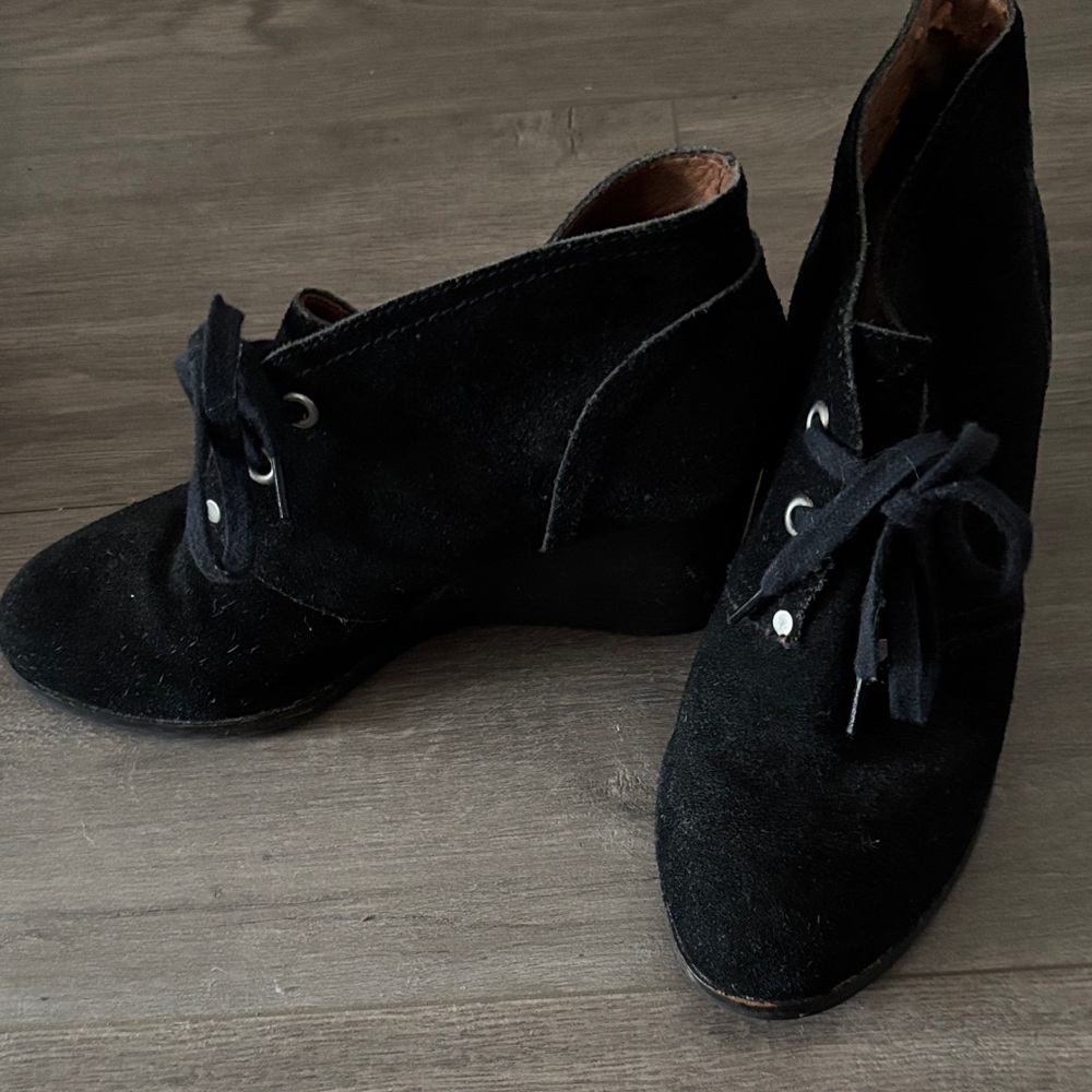 Black Suede Women's Ankle Boots